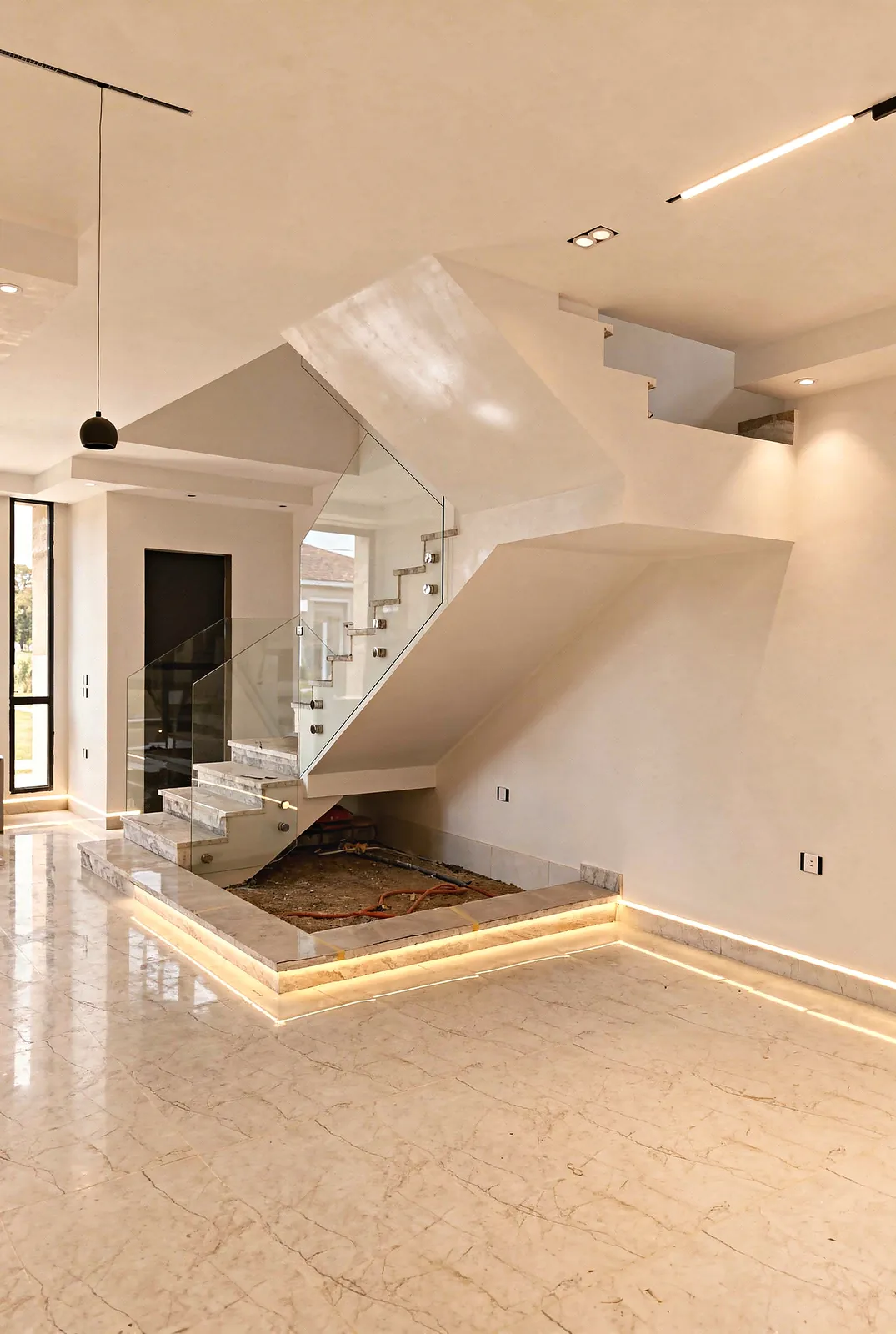 4-bedroom townhouse in Garden Residence, Hyde Park — entrance hall and staircase